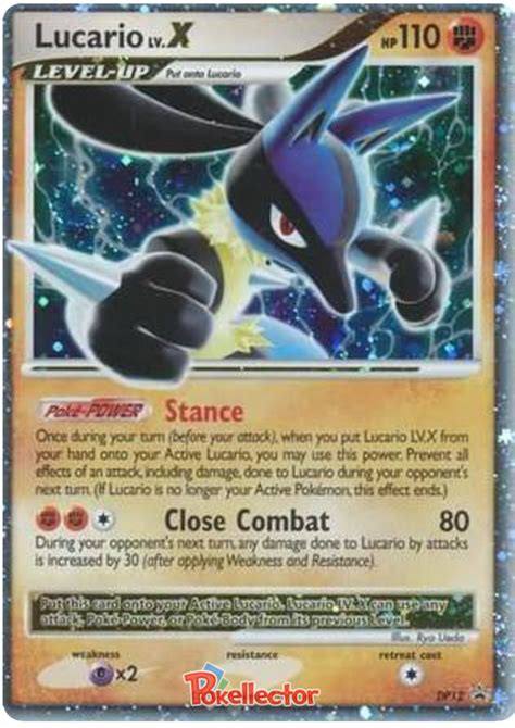 lucario lv x pokemon card.